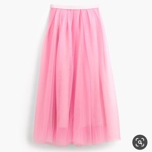 J. Crew pink tulle skirt